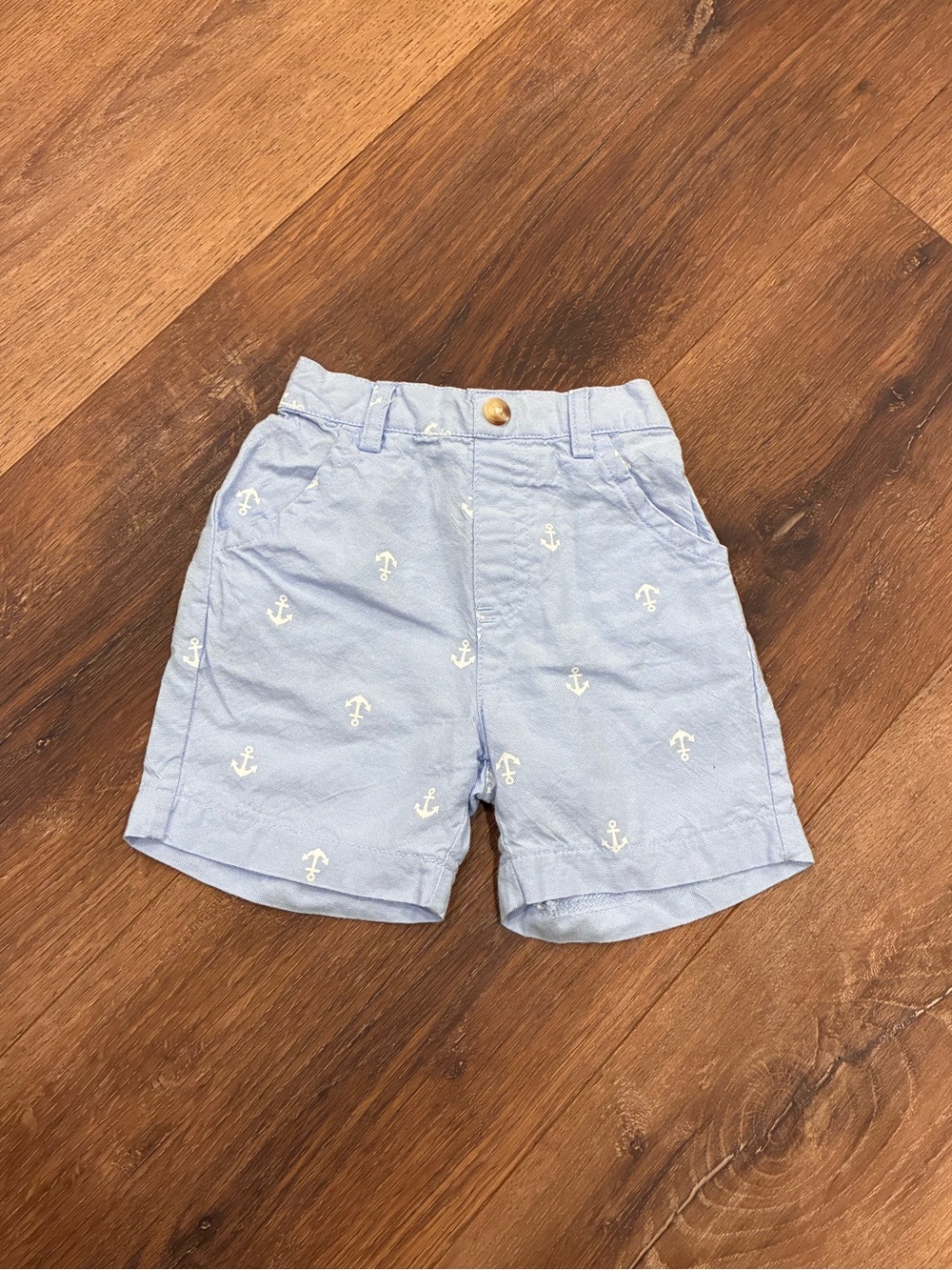 Edgehill Collection Blue Anchor Shorts Summer Beach Boat Sailing Vacation 9m